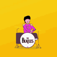 Ringo Starr The Beatles GIF - Ringo Starr The Beatles Drums GIFs
