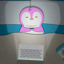 Watching The Screen Pudgy Penguins GIF - Watching The Screen Pudgy Penguins Looking At The Screen GIFs