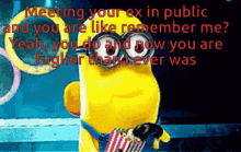 Minion Laughing Hysterically GIF - Minion Laughing Hysterically Eating Popcorn GIFs