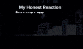 a screenshot of a video game with the words " my honest reaction " at the top