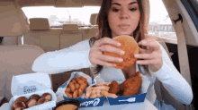 culvers fast food burger eating hamburger