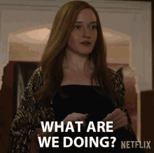 What Are We Doing Anna Delvey GIF - What Are We Doing Anna Delvey Julia Garner GIFs