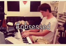 Ansel Elgort Singing 😍 GIF - Ansel Elgort Obsessed Piano GIFs
