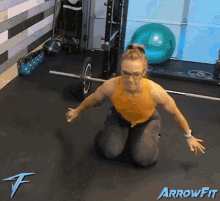Arrowfit Jump GIF - Arrowfit Jump Oh Hi GIFs