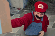 Mario Minecraft GIF