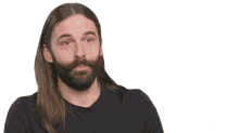 laughing jonathan van ness fake smile wide mouth open ridiculous