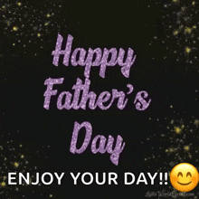 a happy father 's day greeting with a smiley face