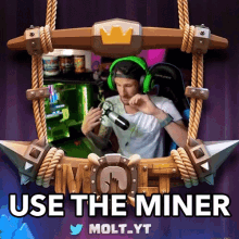 use the miner use this character play with the miner utilize miner clash royale