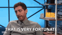 That Is Very Fortunate Lucky GIF - That Is Very Fortunate Lucky Thank Goodness GIFs
