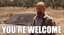 Walter White Your Welcome GIF - Walter White Your Welcome Youre Welcome GIFs