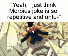 Morbius Joke Anime GIF - Morbius Joke Anime Unfunny GIFs