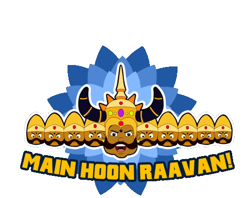 Main Hoon Raavan Dashavatar Sticker - Main Hoon Raavan Dashavatar Gusse Wala Ravaan Stickers
