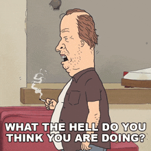 What The Hell Do You Think You Are Doing Butt-head GIF - What The Hell Do You Think You Are Doing Butt-head Mike Judge'S Beavis And Butt-head GIFs