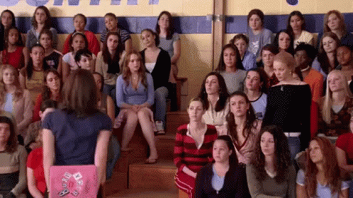 Mean Girls Hands Up GIF - Mean Girls Hands Up Crowd - Discover & Share GIFs
