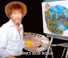 Bob Ross Pointing GIF - Bob Ross Pointing Nod GIFs