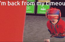 Rec Room Timeout GIF - Rec Room Timeout I'M Back From My Timeout GIFs