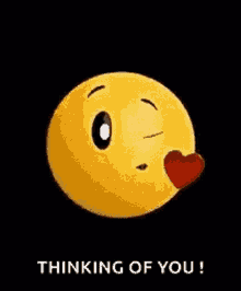 Thinking Of You Smiley GIF