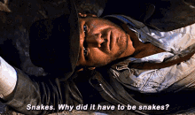 Why Did It Have To Be Snakes Indiana Jones GIF - Why Did It ...