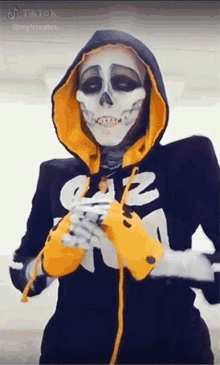 Shocked Skeleton GIF - Shocked Skeleton Tik Tok GIFs