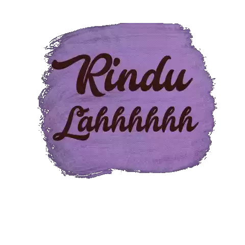 Rindu Lahhh Malay Sticker - Rindu Lahhh Malay Sabah Stickers