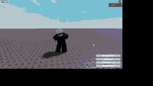 a screenshot of a video game shows a character standing on a tile floor