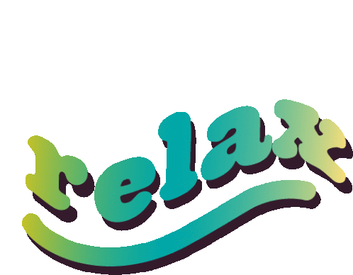 Relax Calm Down Sticker - Relax Calm Down Take It Easy Stickers