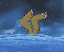 Digimon Snow GIF - Digimon Snow Headfirst GIFs