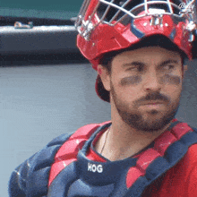 Austin Hedges Stare Down GIF - Austin Hedges Stare Down Cleveland Guardians GIFs