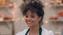 Raise Hand Lydia West GIF - Raise Hand Lydia West The Great British Baking Show Holidays GIFs