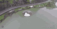 lake draining whirlpool