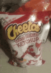 Cheetos Cheetos Leaves Ketchup GIF - Cheetos Cheetos Leaves Ketchup Canadian Snacks GIFs