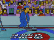 Curling GIF - Curling The Simpsons Wild Sweeping GIFs