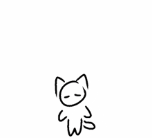 a drawing of a cat with wings and the letter w on its chest