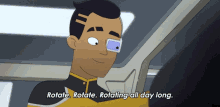 Rotating All Day Long Samanthan Rutherford GIF - Rotating All Day Long Samanthan Rutherford Star Trek Lower Decks GIFs