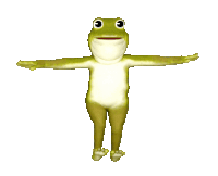 Frog Dance Sticker