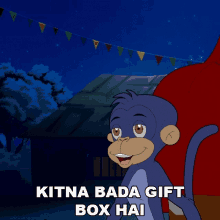 Kitna Bada Gift Box Hai Jaggu GIF - Kitna Bada Gift Box Hai Jaggu Chhota Bheem GIFs
