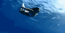 潜水 美女 大海 GIF