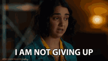 I Am Not Giving Up Lucy Gulliver GIF
