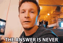 The Answer Is Never Negative Thought GIF - The Answer Is Never Never Negative Thought GIFs
