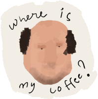 Coffee Sleepy Sticker - Coffee Sleepy Idiot Stickers