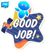 Miggi Good Job Sticker - Miggi Good Job Stickers