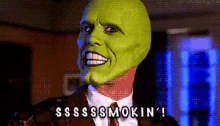 Smoking The Mask GIF - Smoking The Mask Stanley Ipkiss GIFs
