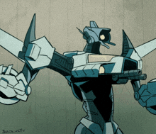 a drawing of a robot with the name smox.vetv written on the bottom