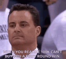 sean miller sad 100k cant buy first round win