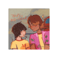 a pixel art of two boys standing next to each other with the words tried to help failed