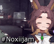 a picture of a cartoon character with the hashtag #noxiijam on the bottom