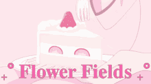 Aesthetic Flower Fields GIF - Aesthetic Flower Fields Cake GIFs
