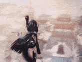 Ling Han On The Roof GIF