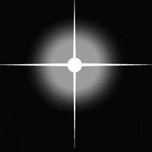 a black background with a white cross in the center