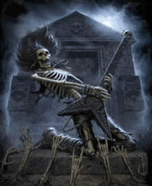 Skeleton Guitar GIF - Skeleton Guitar GIFs